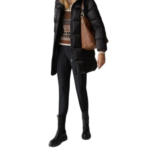 Bogner Vintage Style Soft Shell Ski Stirrup Lined Pant Women's Sz 10 in Black - Picture 1 of 12